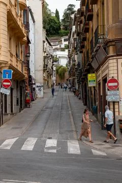 Streets of Granada Spain Foto stock