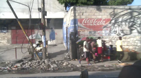 Streets of Haiti Stock Footage 23876311