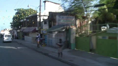 Streets of Haiti Stock Footage 23933124