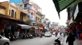Streets of Hanoi in a busy day, Motocycles and cars traffic in Old Town, Vietnam HD Footage