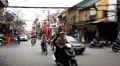 Streets of Hanoi in a busy day, Motocycles and cars traffic in Old Town, Vietnam HD Footage
