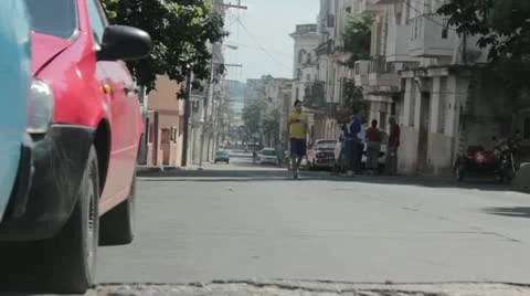 Streets of havana Stock Footage 12366694