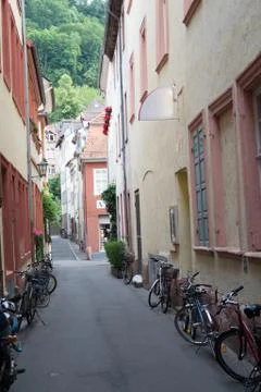 Streets of Heidelberg Stock Photos