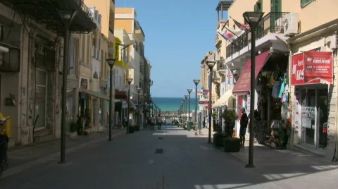 The streets of Heraklion Video stock 504943