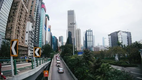 The Streets of Hong Kong Stockbeeldmateriaal 73946472