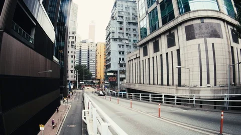 The Streets of Hong Kong Stockbeeldmateriaal 73946659