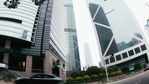 The Streets of Hong Kong Stockbeeldmateriaal 73946769