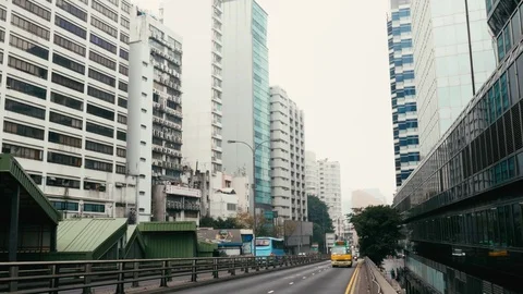 The Streets of Hong Kong Stock Footage 73947181