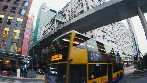 The Streets of Hong Kong Stockbeeldmateriaal 74184655