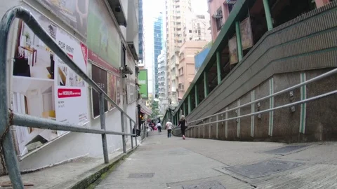 The Streets of Hong Kong Video stock 74184757