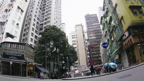 The Streets of Hong Kong Video stock 74184956