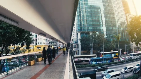 The Streets of Hong Kong Stockbeeldmateriaal 74186167