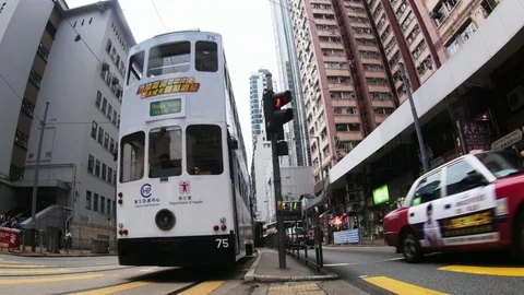 The Streets of Hong Kong Video stock 74186867