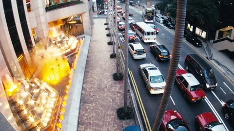 The Streets of Hong Kong Stock Footage 74187313