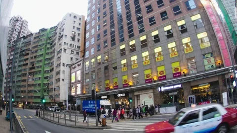 The Streets of Hong Kong Video stock 74188062