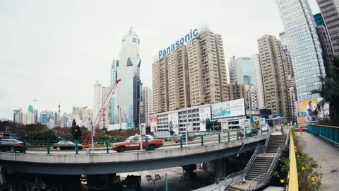 The Streets of Hong Kong 스톡 동영상 74290807