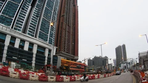 The Streets of Hong Kong Stockbeeldmateriaal 74291685