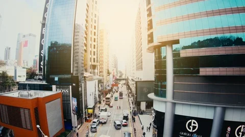 The Streets of Hong Kong Video stock 74292059
