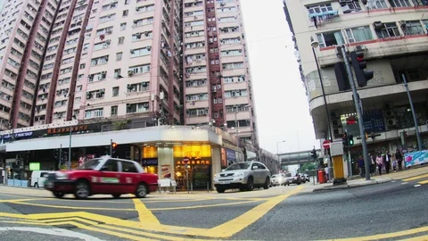 The Streets of Hong Kong 스톡 동영상 74292095