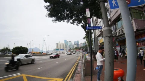 The Streets of Hong Kong Stockbeeldmateriaal 74292106
