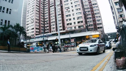 The Streets of Hong Kong Video stock 74292799