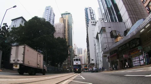 The Streets of Hong Kong 스톡 동영상 74293626