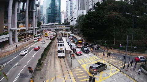 The Streets of Hong Kong Vídeos de archivo 74293832