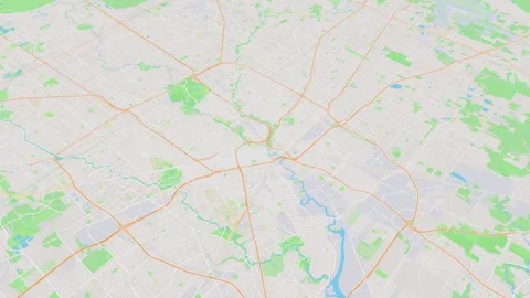 Streets Houston map background loop. Spinning around United States city air.. Video stock 260850688