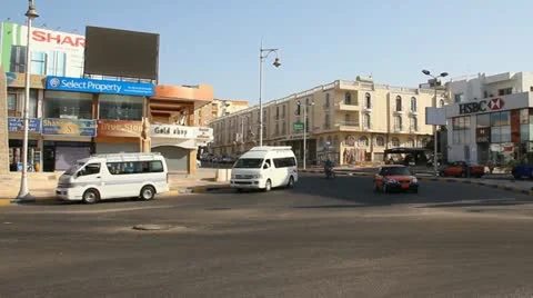 Streets of hurghada Stock Footage 10911559