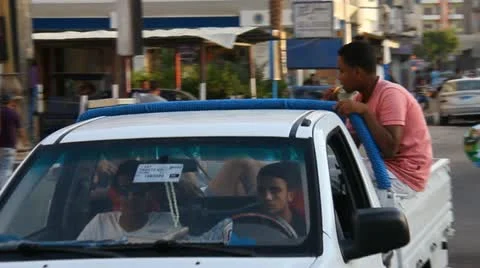 Streets of hurghada Stock Footage 10911567