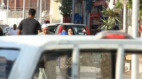 Streets of hurghada Stock Footage 10911646