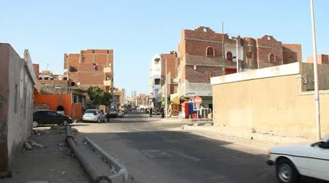 Streets of hurghada Stock Footage 10911649