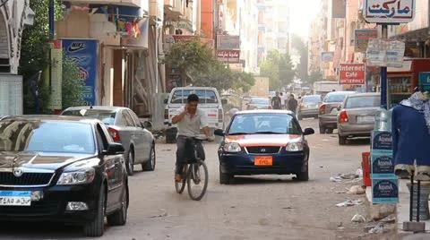 Streets of hurghada Stock Footage 10911725