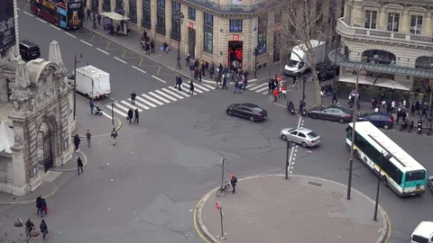 Streets IX District of Paris Stock Footage 101167555