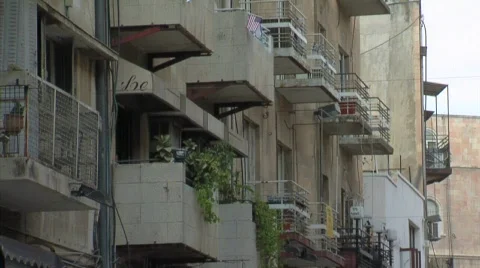 Streets in Jerusalem. Stock Footage 488649