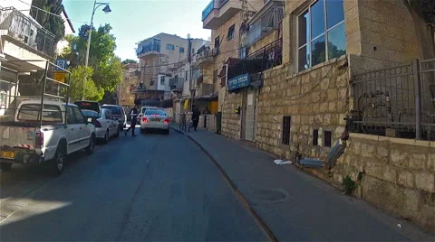 The streets of Jerusalem Stock Footage 49367405