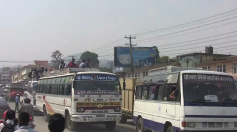 Streets of Kathmandu 15 Stock Footage 22803314