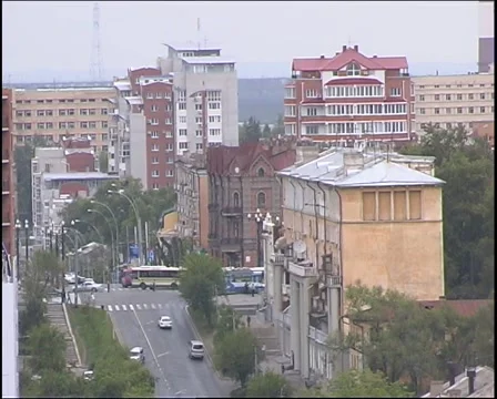 The Streets Of Khabarovsk Stock Footage 1039055