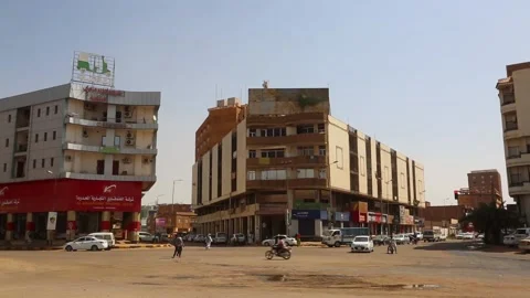 Streets of Khartoum, Sudan Stock Footage 178492022