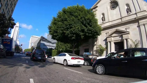 On The Streets Of LA Stock Footage 123947137