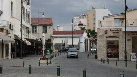 Streets of Larnaca Stock Footage 98275400
