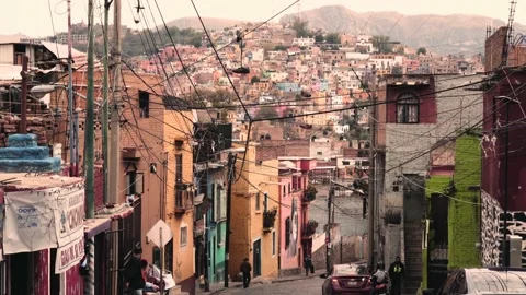 Streets of a latin town Stock Footage 157739062