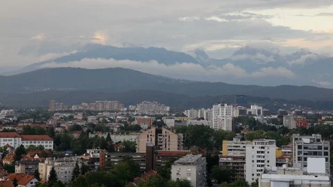 Streets of Ljubljana Stock Footage 87711529