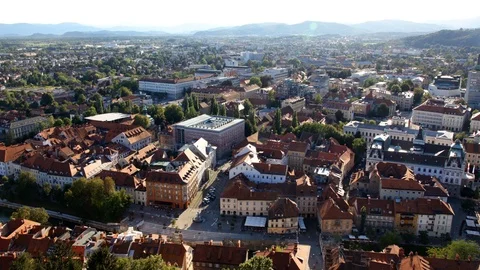 Streets of Ljubljana Stock Footage 87712792