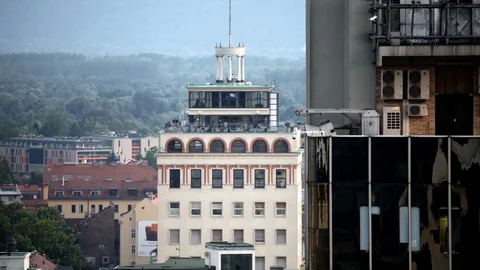 Streets of Ljubljana Stock Footage 87714331