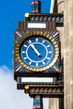 Streets of London – clock Stock Photos