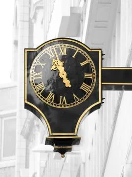 Streets of London – clock 스톡 사진