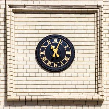 Streets of London – clock Stock Photos