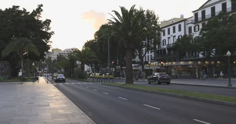 Streets in Madeira, 4K Stock Footage 245722041