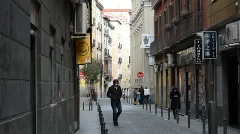 Streets of Madrid. Video stock 21742572